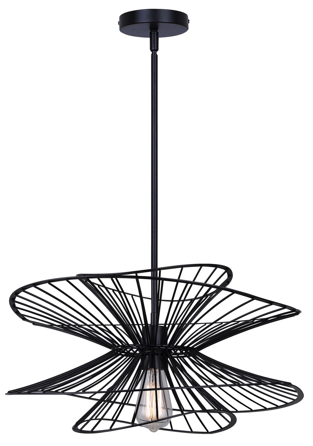 Channel One Light Pendant in Black - available from The Lighting Shoppe, trusted by Canadian homeowners