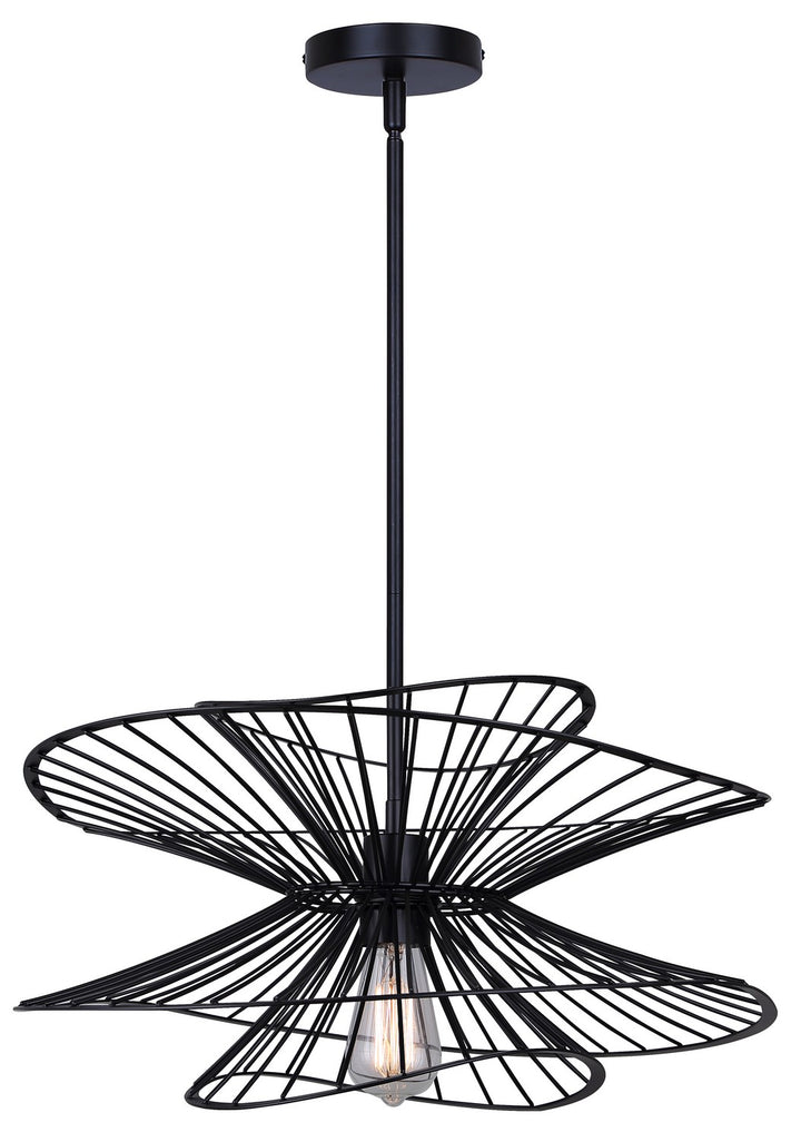 Canarm Canada - IPL2193B01BK - One Light Pendant - Channel - Matte Black