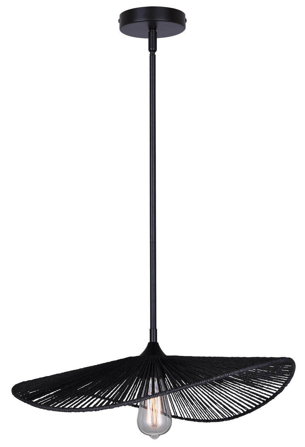 Georgia One Light Pendant in Black - available from The Lighting Shoppe, trusted by Canadian homeowners