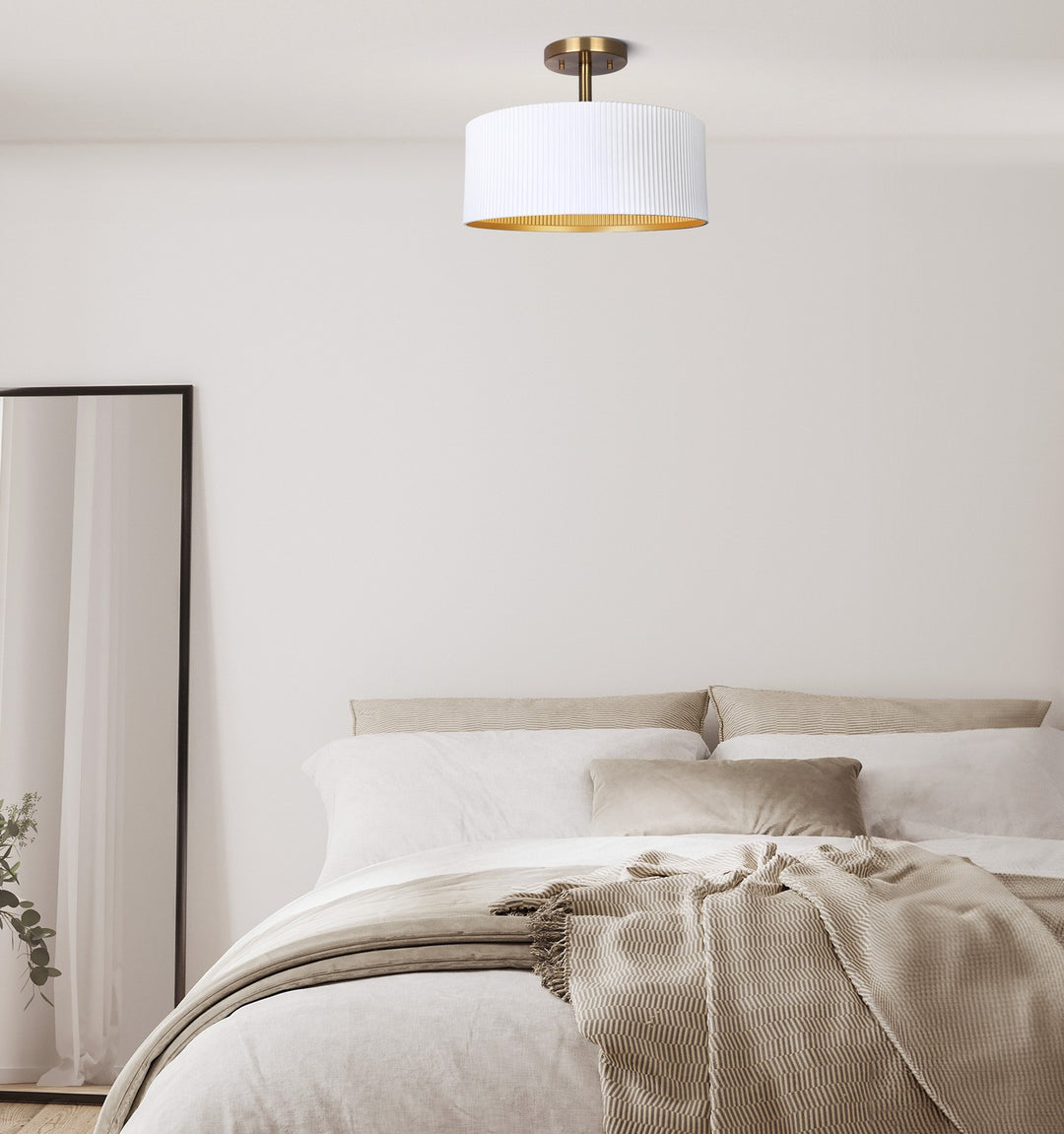 Canarm Canada - ISF1119A02WHG - Two Light Semi-Flush Mount - Rexton - Matte White