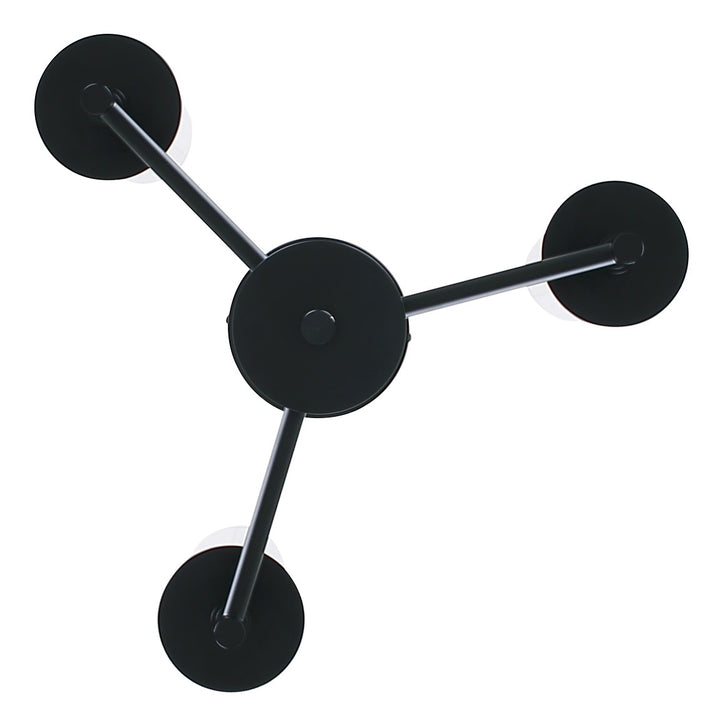Canarm Canada - ISF1205A03BK - Three Light Semi Flush Mount - Benson - Black