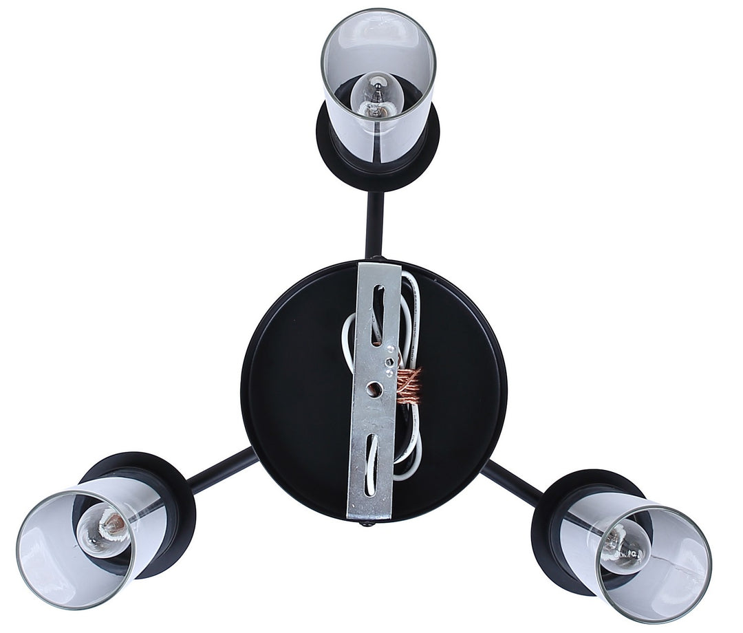 Canarm Canada - ISF1205A03BK - Three Light Semi Flush Mount - Benson - Black