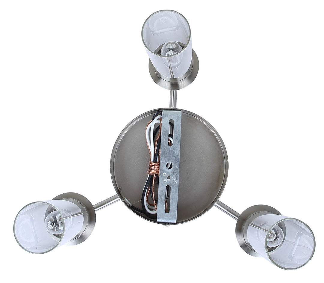 Canarm Canada - ISF1205A03BN - Three Light Semi Flush Mount - Benson - Brushed Nickel