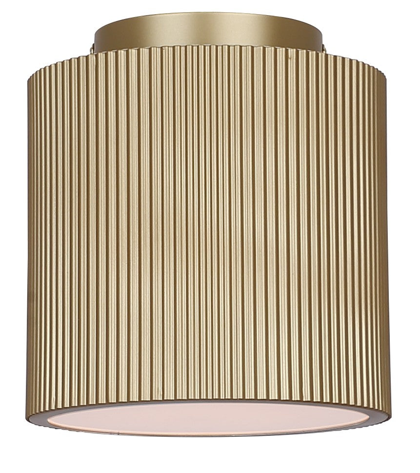 Scarlett One Light Semi Flush Mount in Painted Gold - available from The Lighting Shoppe, trusted by Canadian homeowners