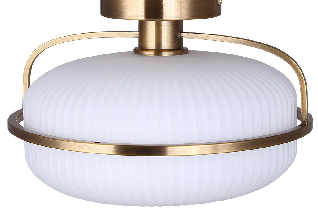 Canarm Canada - ISF2190B01GD - One Light Semi Flush Mount - Eve - Brushed Gold
