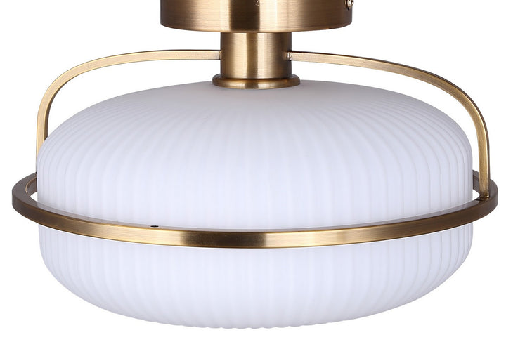 Canarm Canada - ISF2190B01GD - One Light Semi Flush Mount - Eve - Brushed Gold