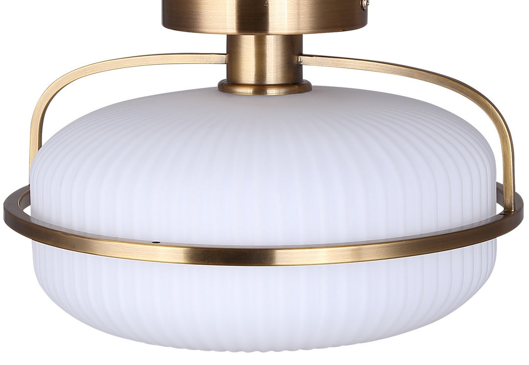 Canarm Canada - ISF2190B01GD - One Light Semi Flush Mount - Eve - Brushed Gold