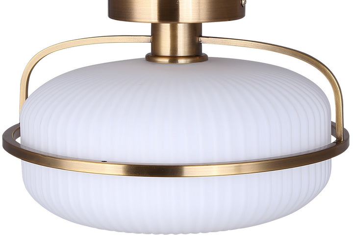 Canarm Canada - ISF2190B01GD - One Light Semi Flush Mount - Eve - Brushed Gold