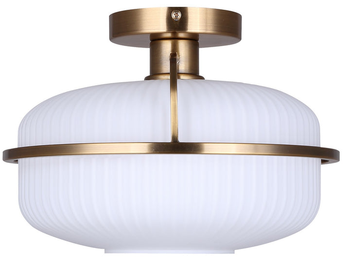 Canarm Canada - ISF2190B01GD - One Light Semi Flush Mount - Eve - Brushed Gold