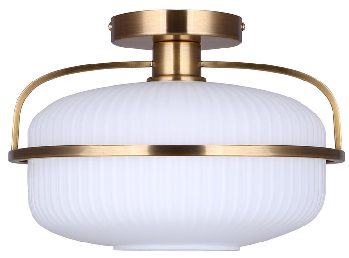 Canarm Canada - ISF2190B01GD - One Light Semi Flush Mount - Eve - Brushed Gold