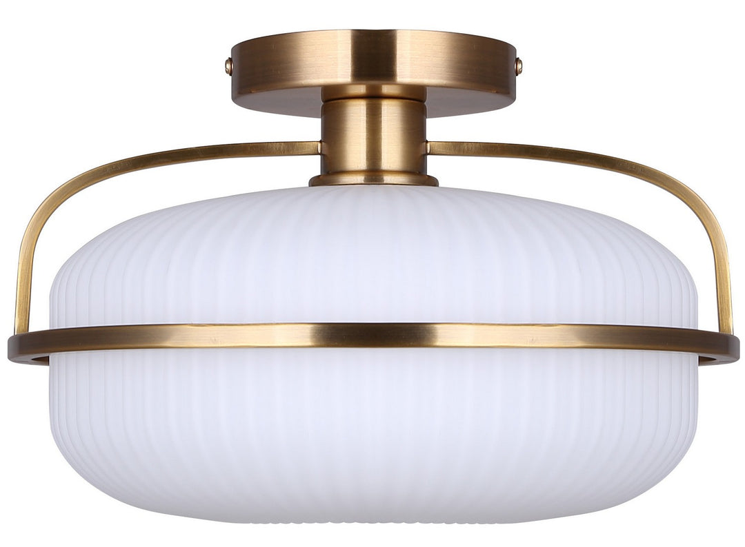 Canarm Canada - ISF2190B01GD - One Light Semi Flush Mount - Eve - Brushed Gold