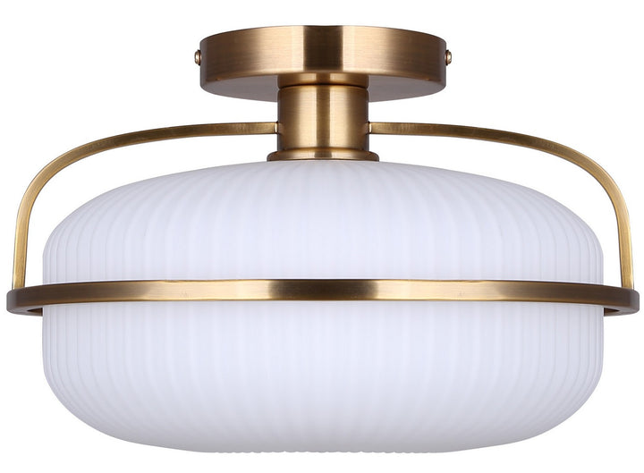 Canarm Canada - ISF2190B01GD - One Light Semi Flush Mount - Eve - Brushed Gold