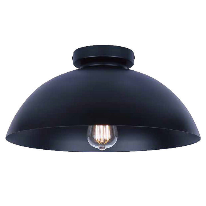 Canarm Canada - ISF2192B01BK - One Light Semi Flush Mount - Eddie - Matte Black