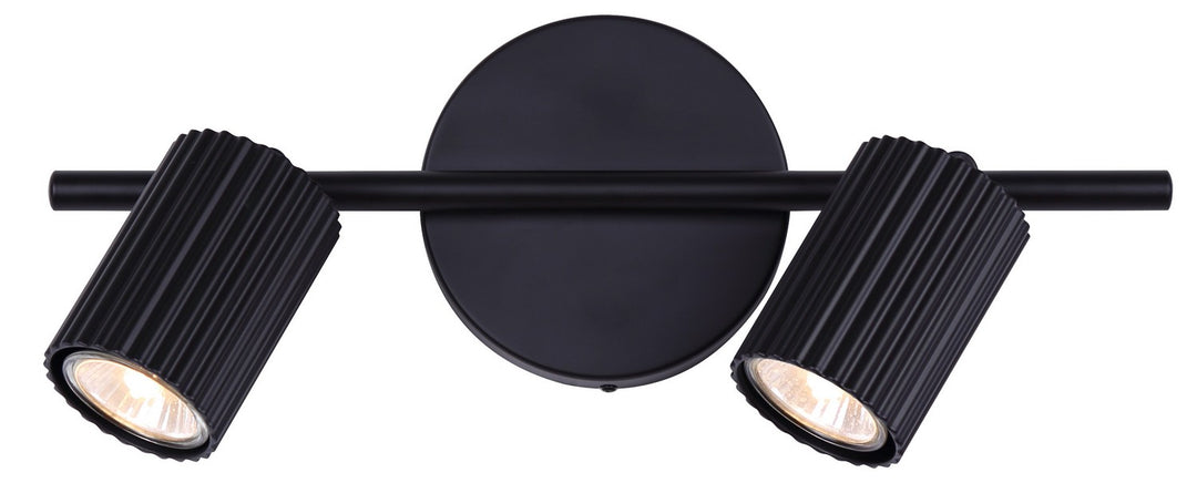 Rexton Two Light Track Lighting in Black - available from The Lighting Shoppe, trusted by Canadian homeowners