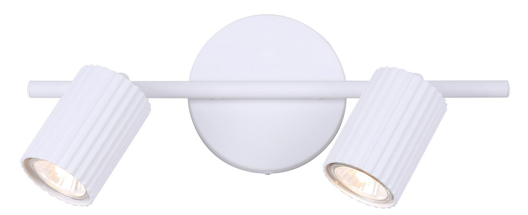 Rexton Two Light Track Lighting in White - available from The Lighting Shoppe, trusted by Canadian homeowners