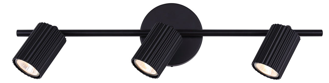 Rexton Three Light Track Lighting in Black - available from The Lighting Shoppe, trusted by Canadian homeowners