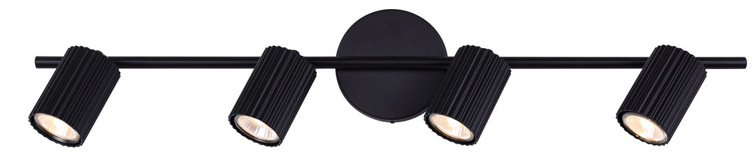 Rexton Four Light Track Lighting in Black - available from The Lighting Shoppe, trusted by Canadian homeowners