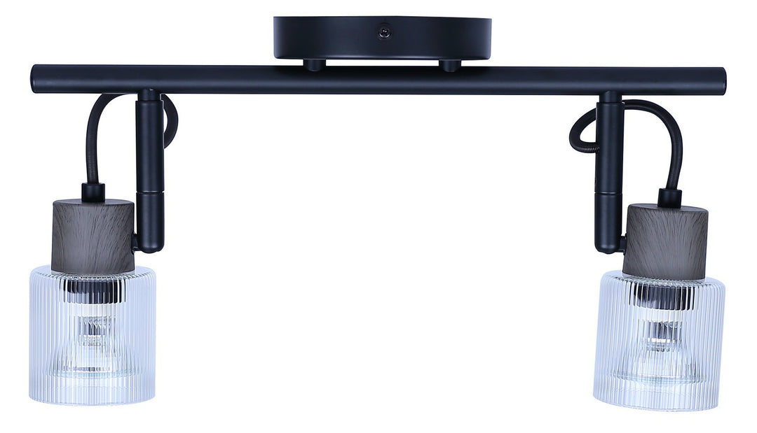 Canarm Canada - IT1198A02BKW10 - Two Light Track Light - Owen - Black