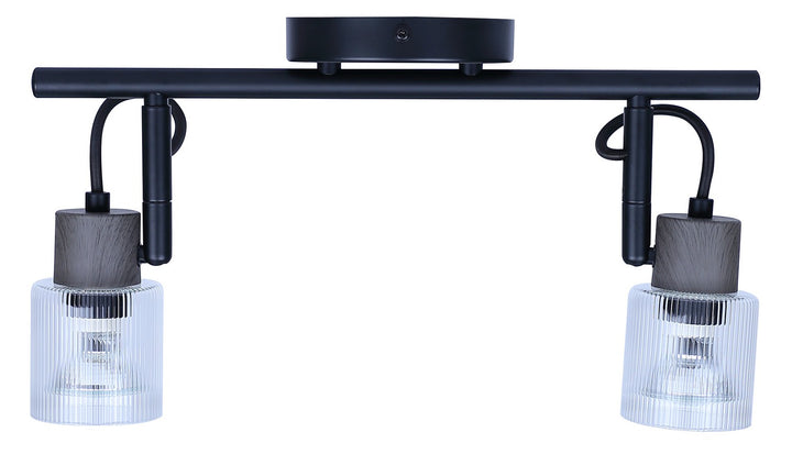 Canarm Canada - IT1198A02BKW10 - Two Light Track Light - Owen - Black