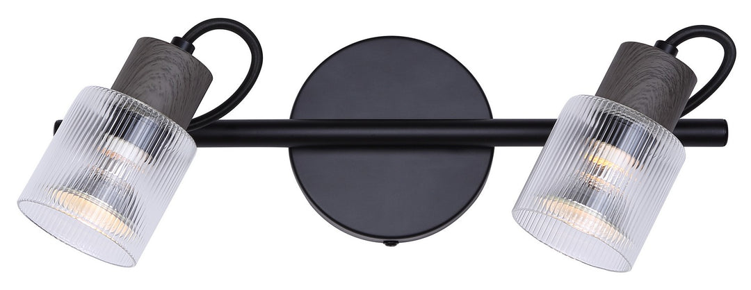 Owen Two Light Track Light in Black - available from The Lighting Shoppe, trusted by Canadian homeowners
