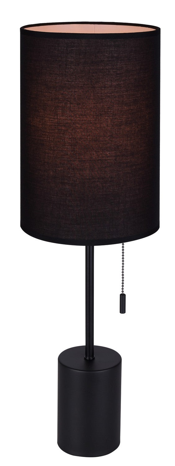 Flint One Light Table Lamp in Black - available from The Lighting Shoppe, trusted by Canadian homeowners