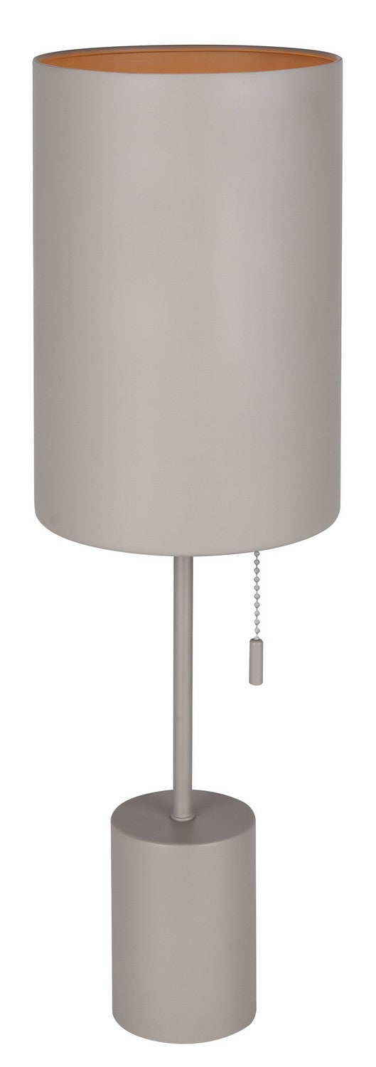 Flint One Light Table Lamp in Grey - available from The Lighting Shoppe, trusted by Canadian homeowners