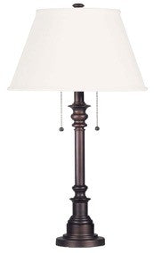 Nevan Two Light Table Lamp in Oil Rubbed Bronze - available from The Lighting Shoppe, trusted by Canadian homeowners