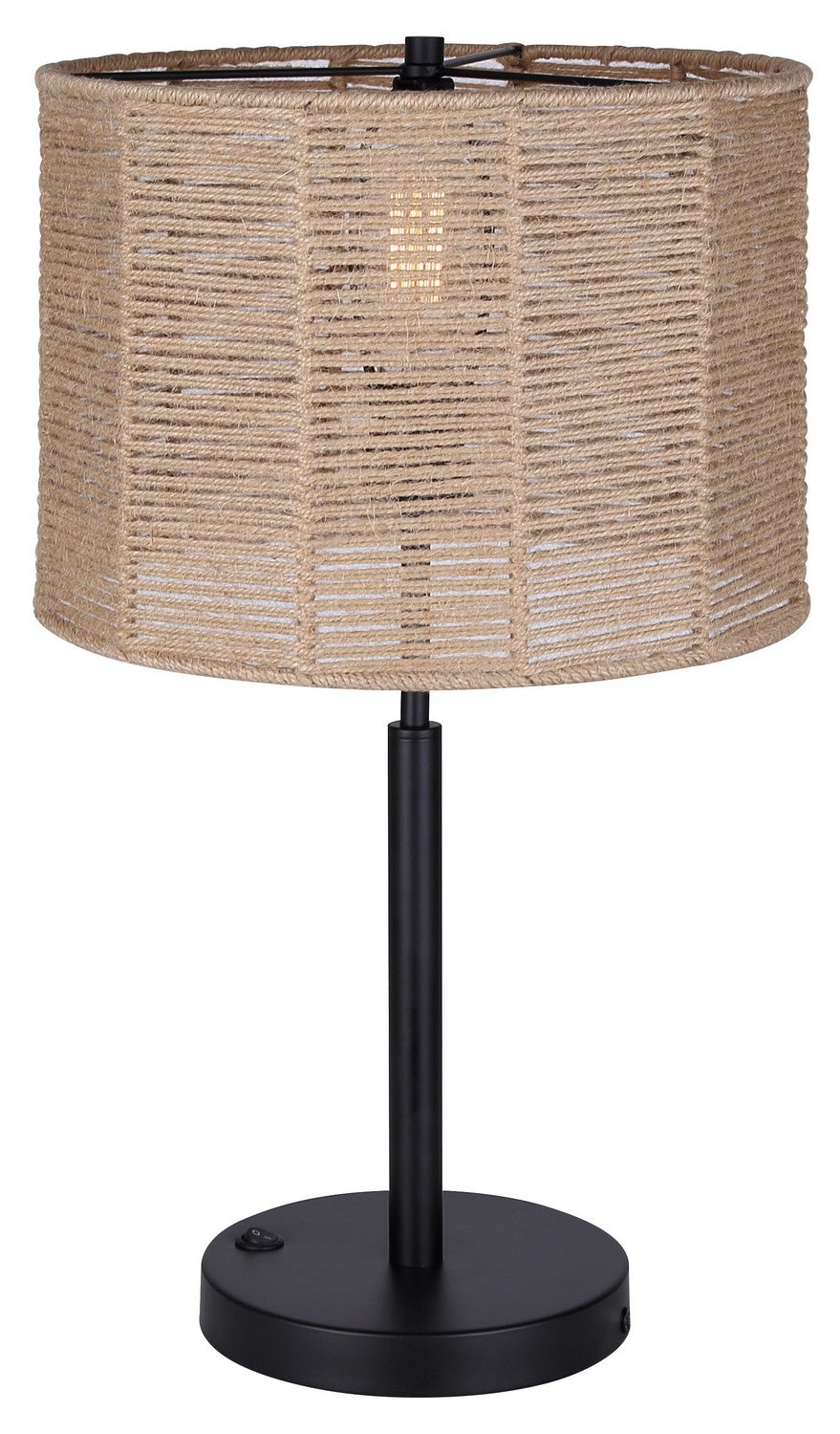 Lano One Light Table Lamp in Matte Black - available from The Lighting Shoppe, trusted by Canadian homeowners
