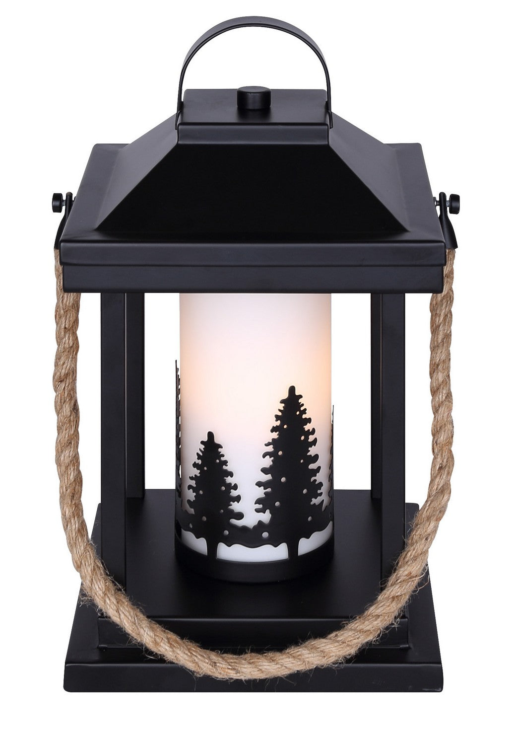 Collie One Light Table Lamp in Matte Black And Rope - available from The Lighting Shoppe, trusted by Canadian homeowners