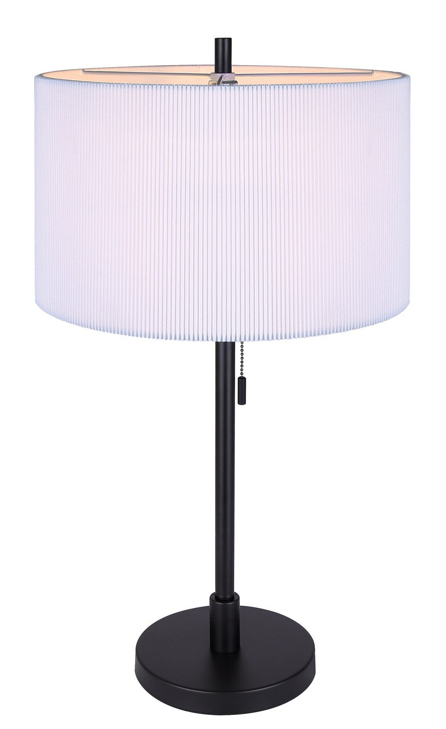 Carmynn One Light Table Lamp in Black - available from The Lighting Shoppe, trusted by Canadian homeowners