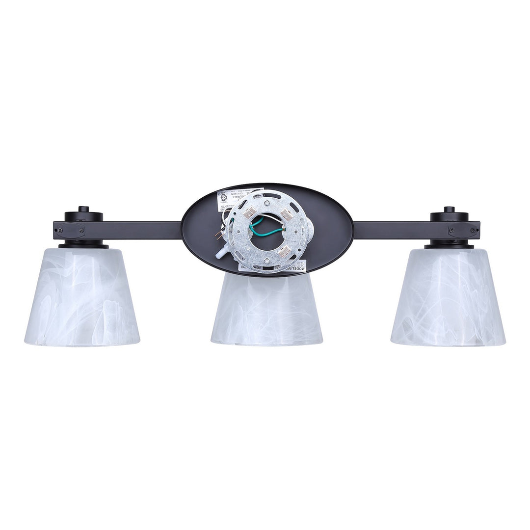 Canarm Canada - IVL1151A03BK - Three Light Vanity - Luelle - Black