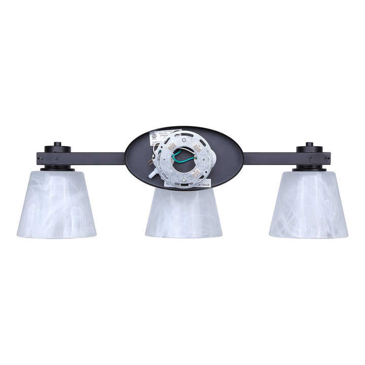 Canarm Canada - IVL1151A03BK - Three Light Vanity - Luelle - Black