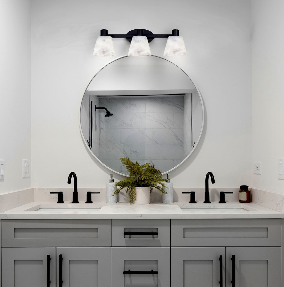 Canarm Canada - IVL1151A03BK - Three Light Vanity - Luelle - Black
