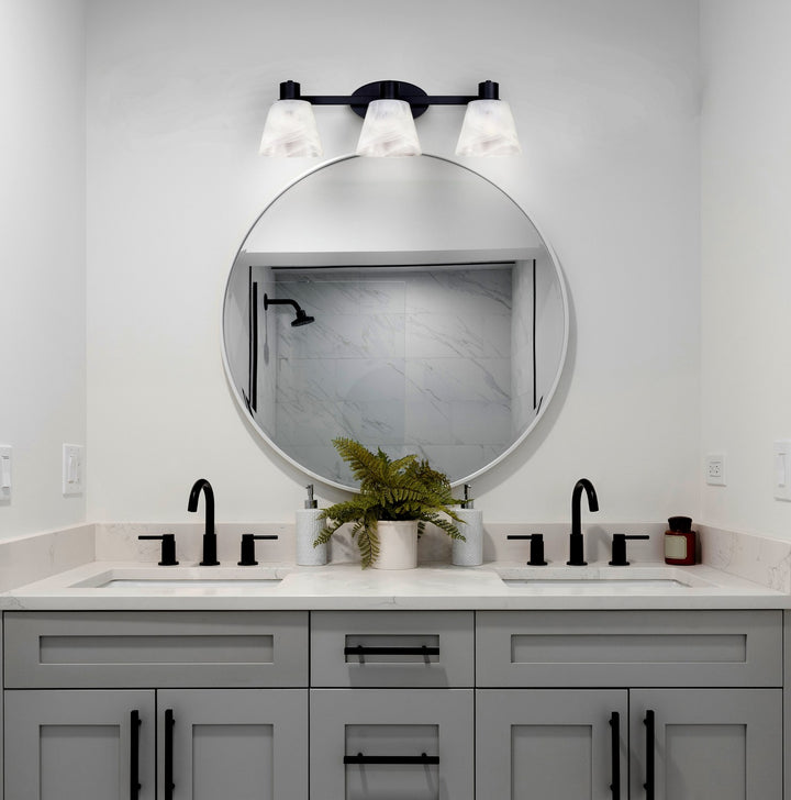 Canarm Canada - IVL1151A03BK - Three Light Vanity - Luelle - Black