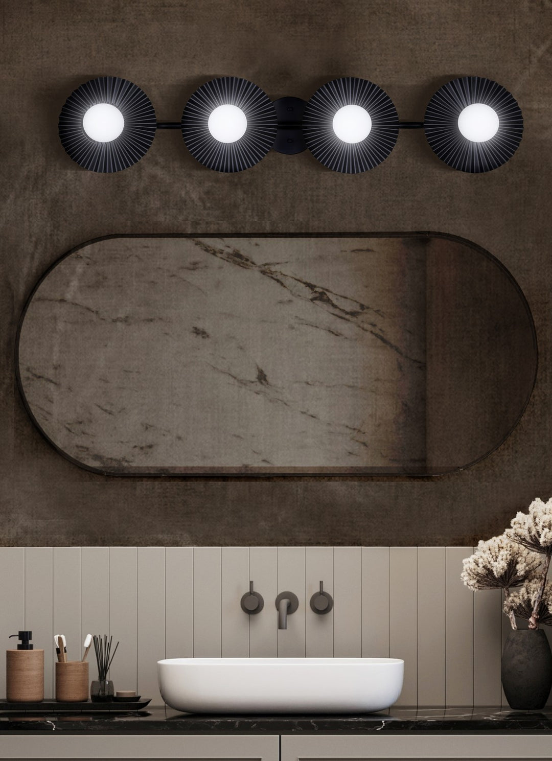 Canarm Canada - IVL1210A04BK9 - Four Light Vanity - Payton - Matte Black