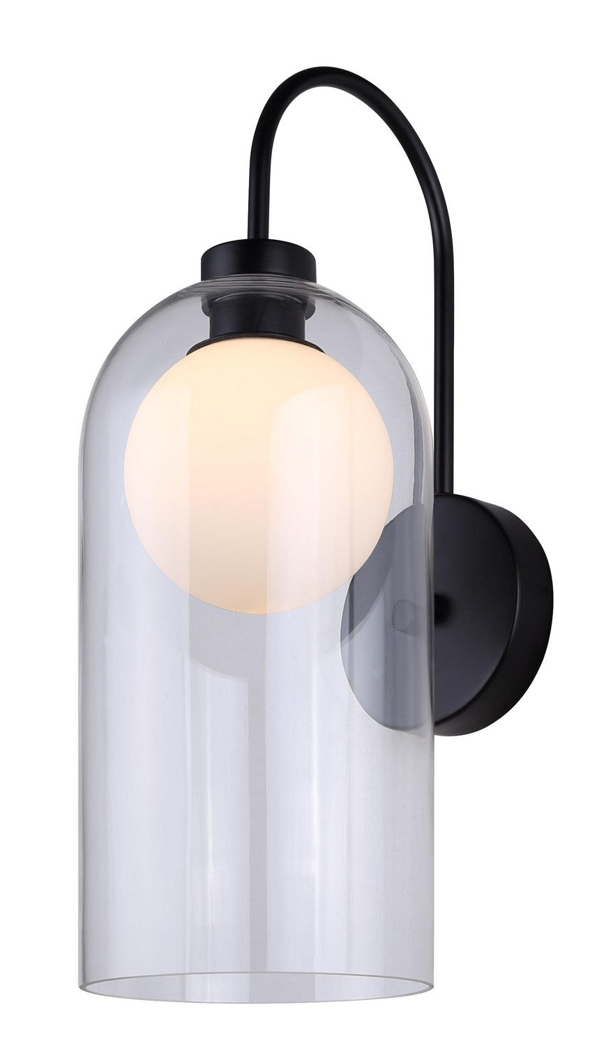 Pelia One Light Wall Sconce in Black - available from The Lighting Shoppe, trusted by Canadian homeowners