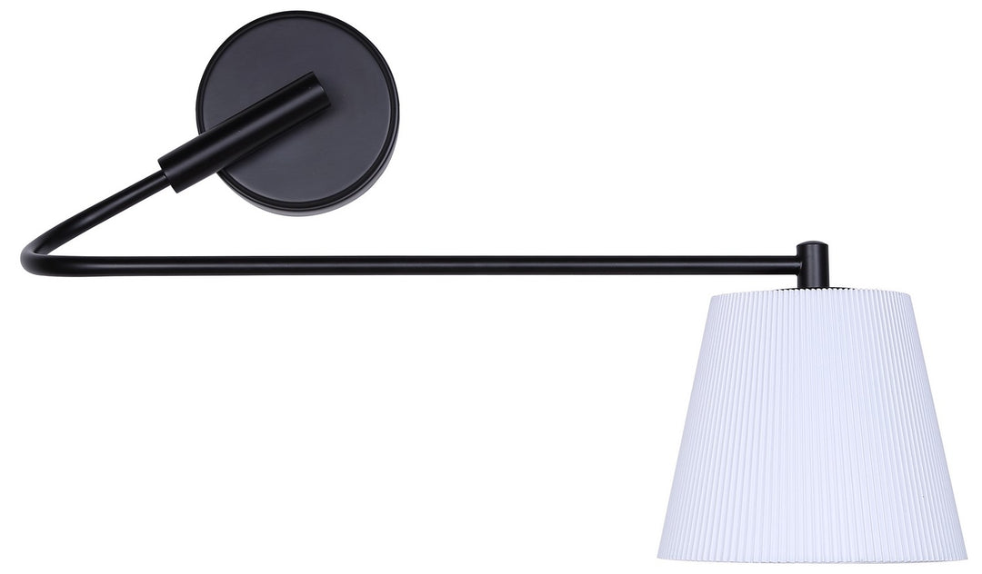 Canarm Canada - IWF1201A01BK - One Light Wall Sconce - Aspen - Black