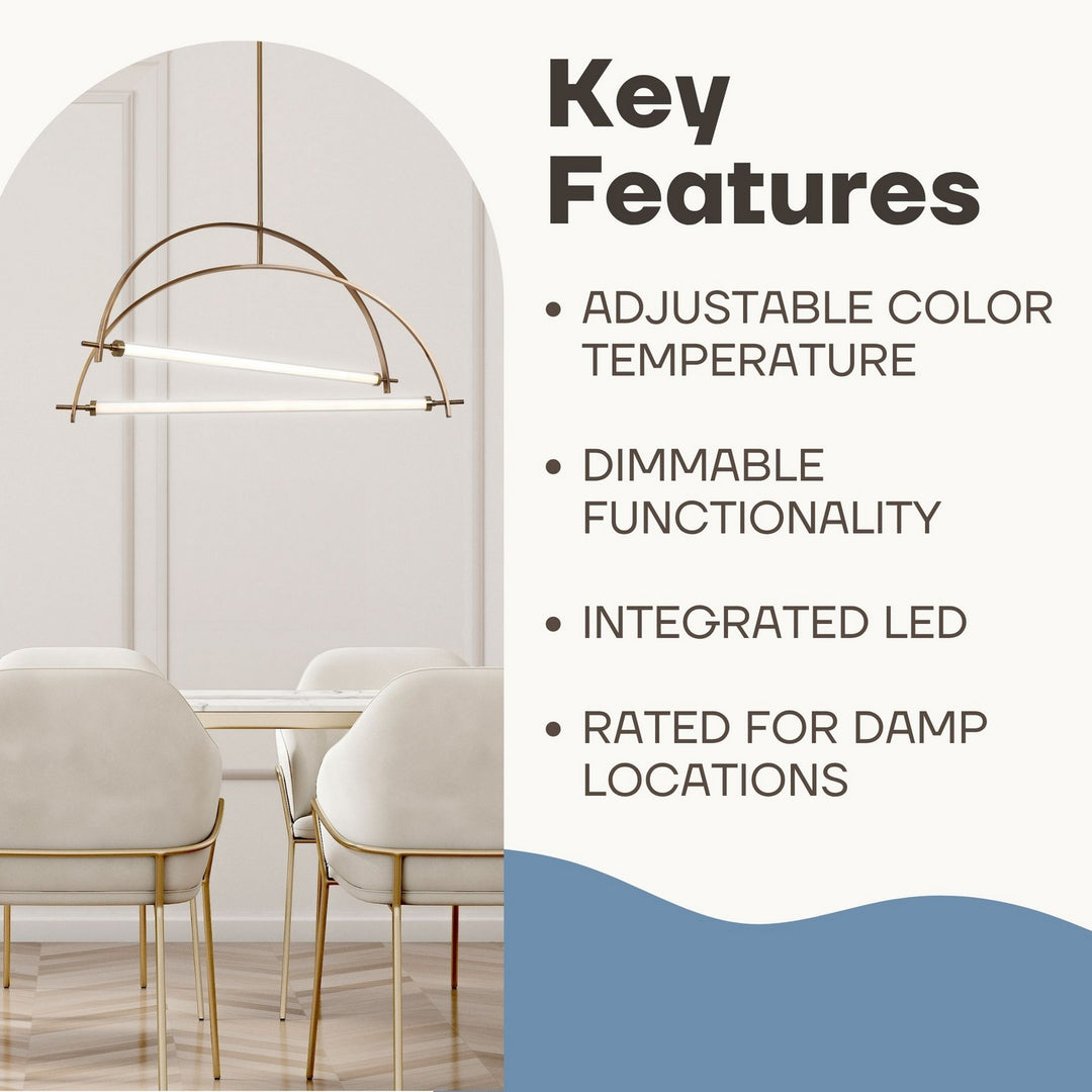 Canarm Canada - LCH319A02GD - LED Chandelier - Keaton - Gold