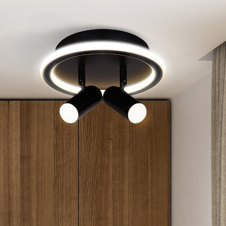 Canarm Canada - LCW314A02BK - Two Light Ceiling/Wall Mount - Denver - Matte Black