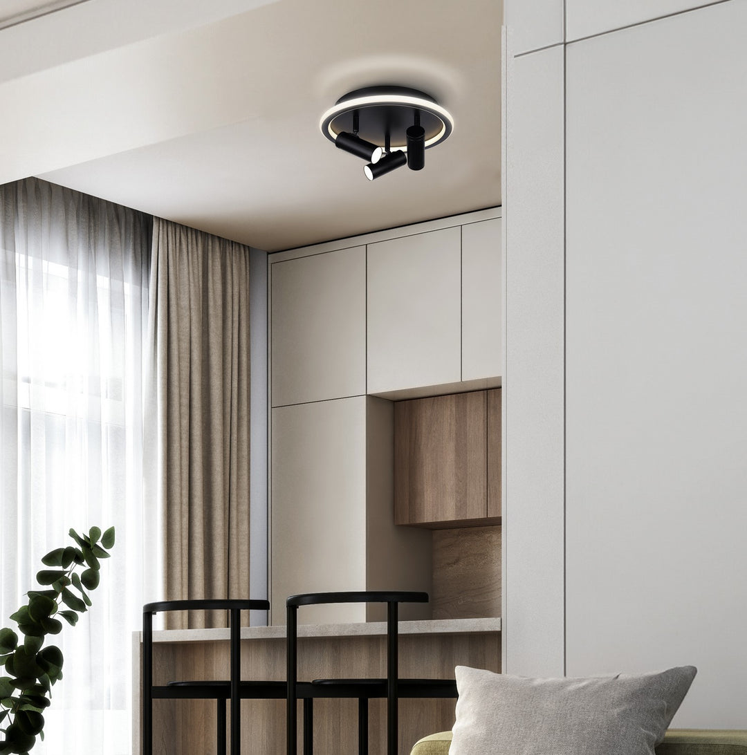 Canarm Canada - LCW314A03BK - LED Ceiling/Wall Mount - Denver - Matte Black