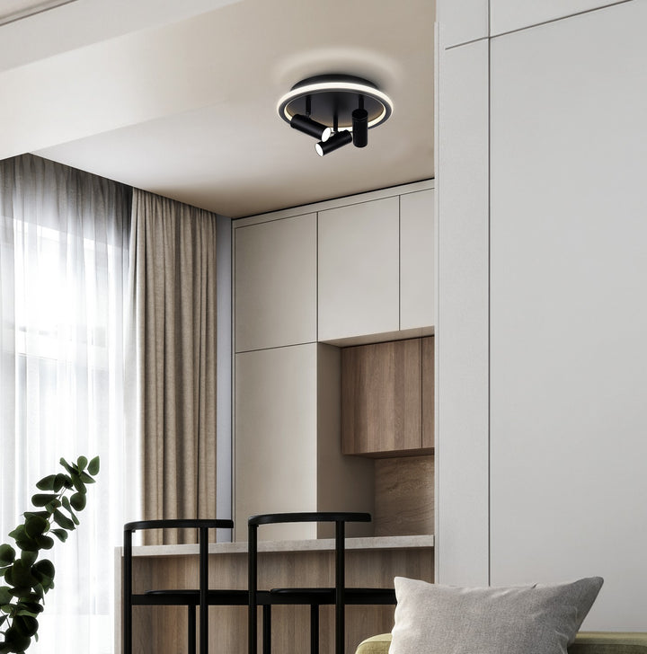 Canarm Canada - LCW314A03BK - LED Ceiling/Wall Mount - Denver - Matte Black