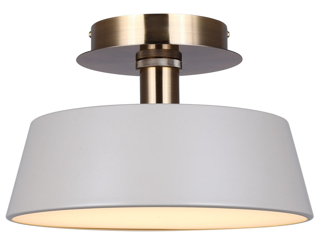Jessa LED Flush Mount in Matte Gray And Gold - available from The Lighting Shoppe, trusted by Canadian homeowners