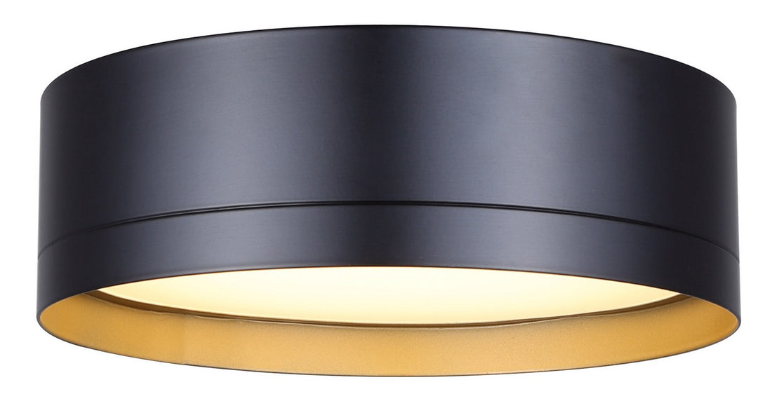 Kyrie LED Flush Mount in Black - available from The Lighting Shoppe, trusted by Canadian homeowners