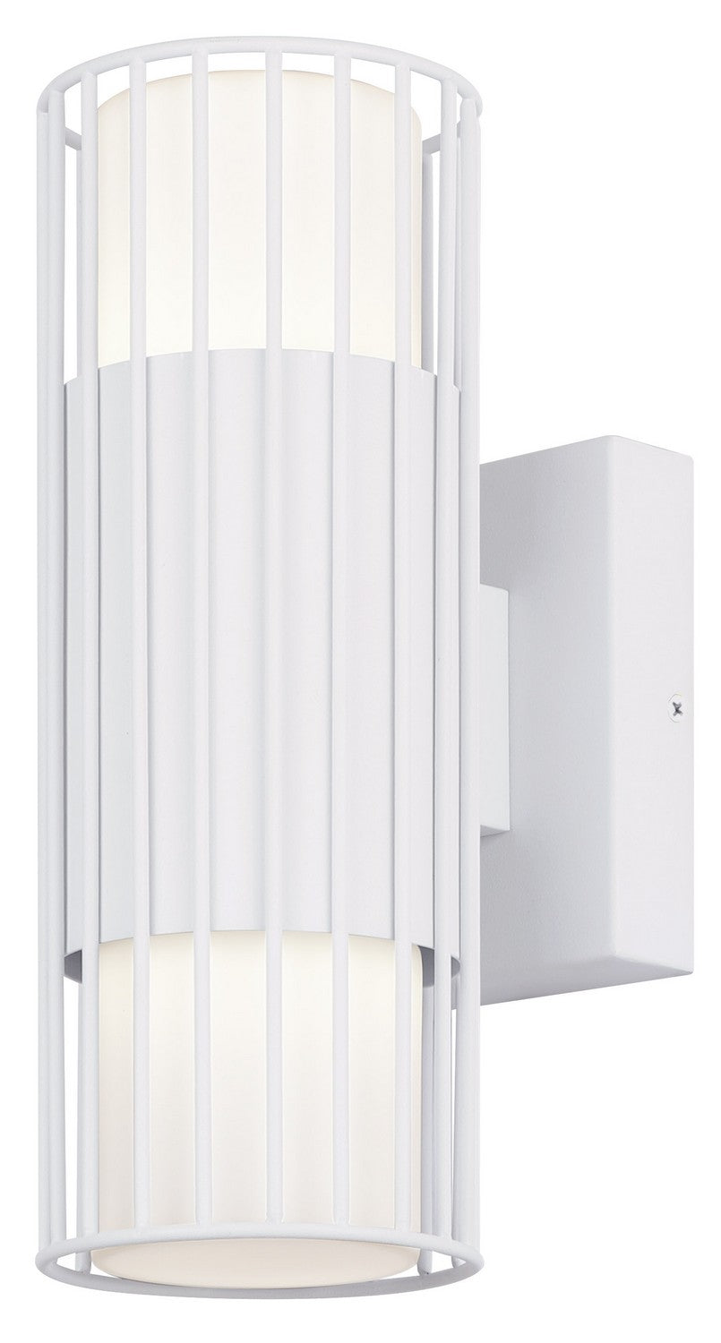 Javon LED Outdoor Lantern in White - available from The Lighting Shoppe, trusted by Canadian homeowners