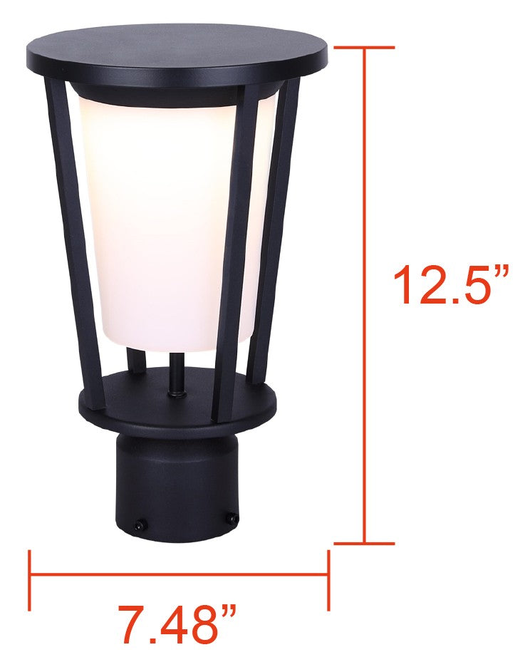Canarm Canada - LOL675BK - LED Outdoor Lantern - Vero. Lol675Bk - Black