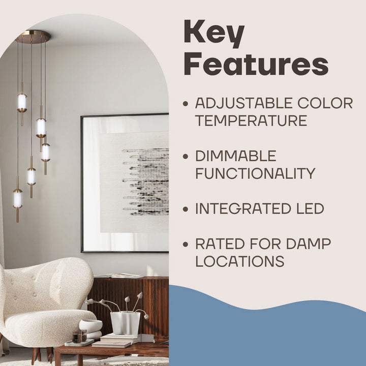 Canarm Canada - LPL321A05GD - LED Pendant - Lavene - Gold