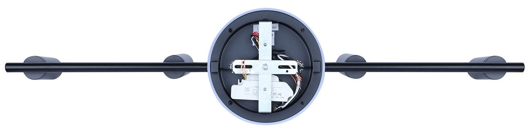 Canarm Canada - LT314A04BK - Four Light Track/Wall Light - Denver - Black