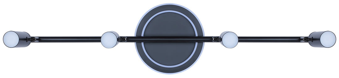 Canarm Canada - LT314A04BK - Four Light Track/Wall Light - Denver - Black