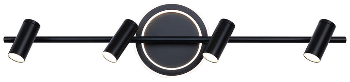 Canarm Canada - LT314A04BK - Four Light Track/Wall Light - Denver - Black