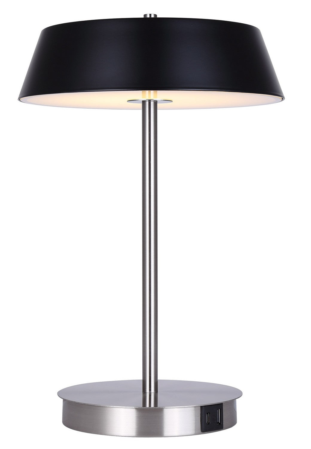Jessa LED Table Lamp in Brushed Nickel - available from The Lighting Shoppe, trusted by Canadian homeowners